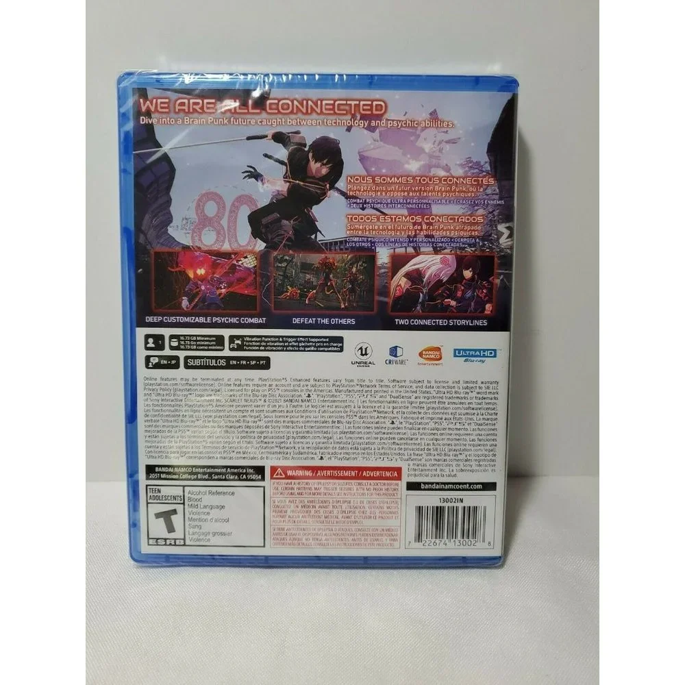 Scarlet Nexus - Sony PlayStation 5 PS5 Bandai Namco video Game New